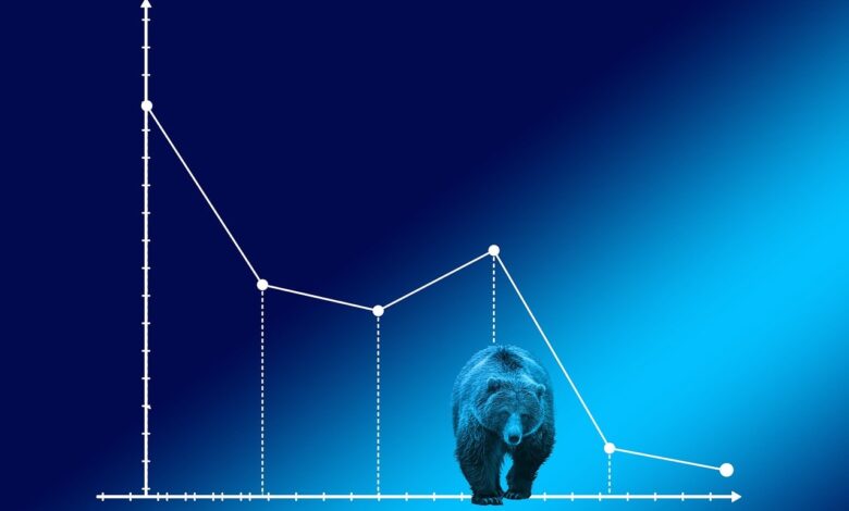 bear market, baisse, courses